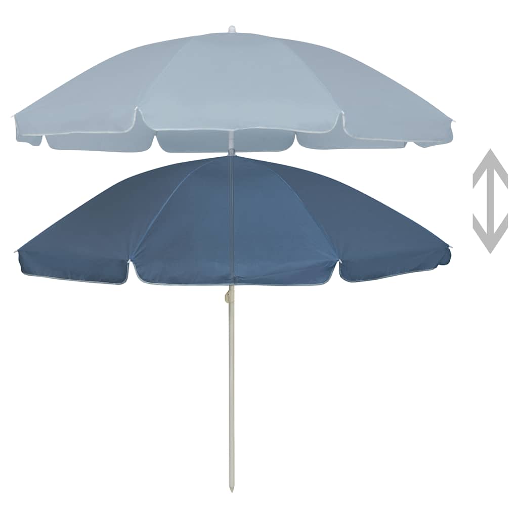 Suncobran za plažu plavi 240 cm