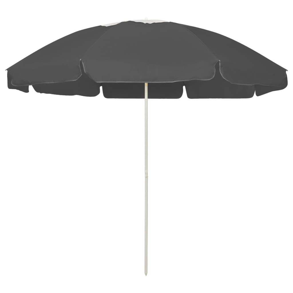Suncobran za plažu antracit 240 cm