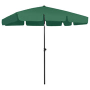 Suncobran za plažu zeleni 200 x 125 cm