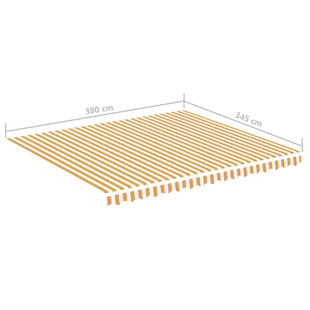 Zamjenska tkanina za tendu žuto-bijela 4 x 3,5 m