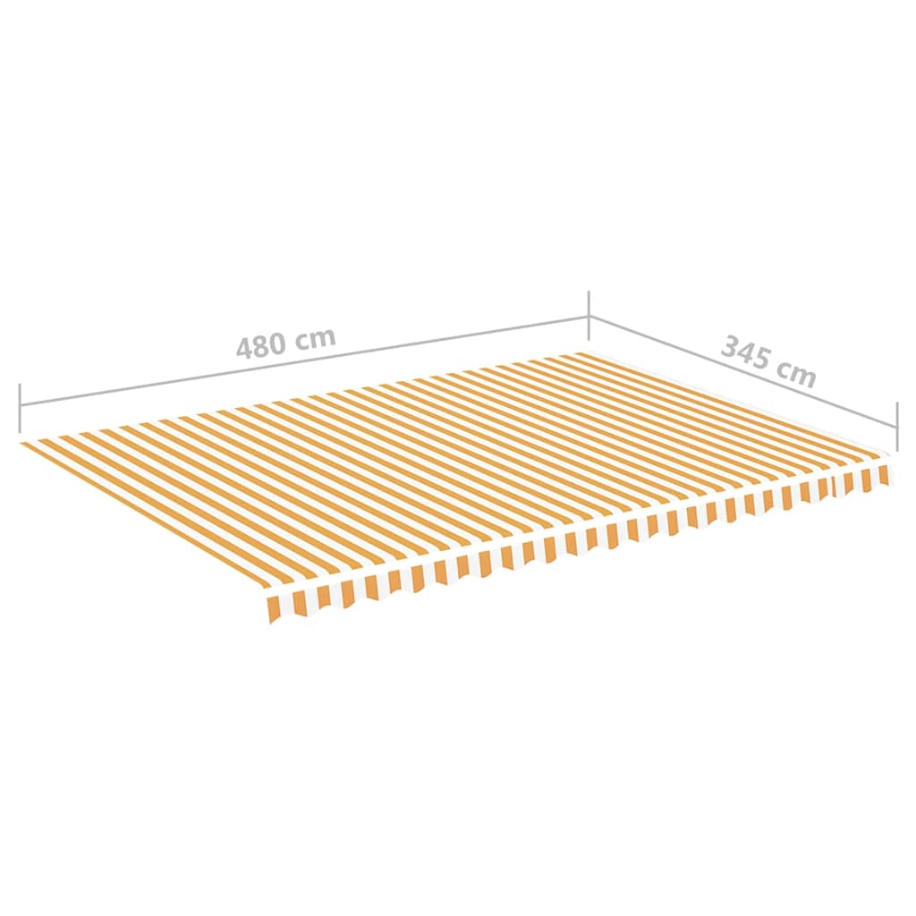 Zamjenska tkanina za tendu žuto-bijela 5 x 3,5 m