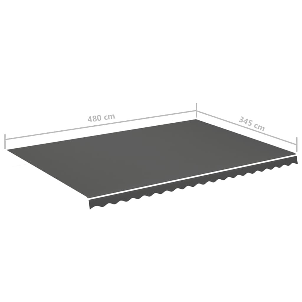 Zamjenska tkanina za tendu antracit 5 x 3,5 m