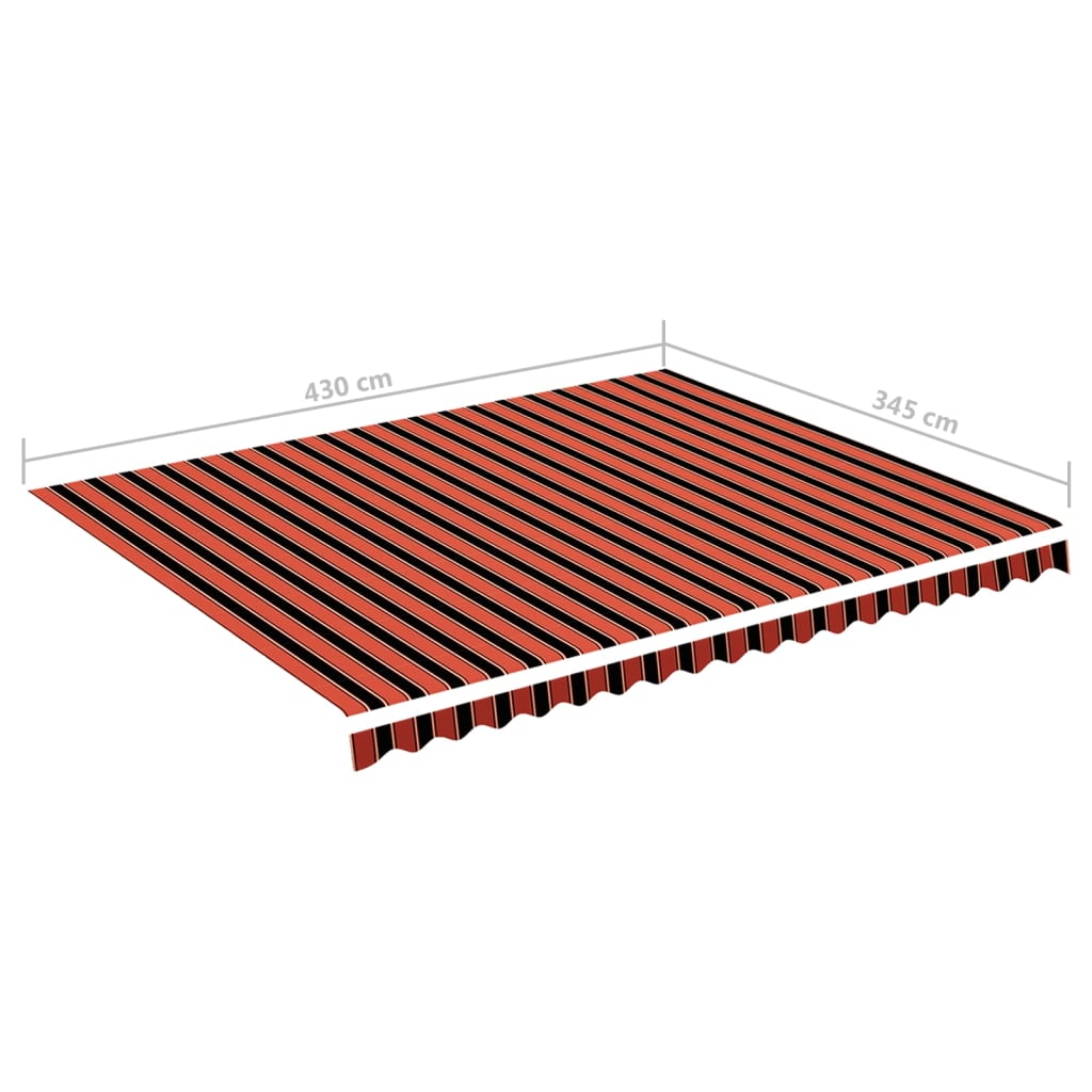 Zamjenska tkanina za tendu narančasto-smeđa 4,5 x 3,5 m