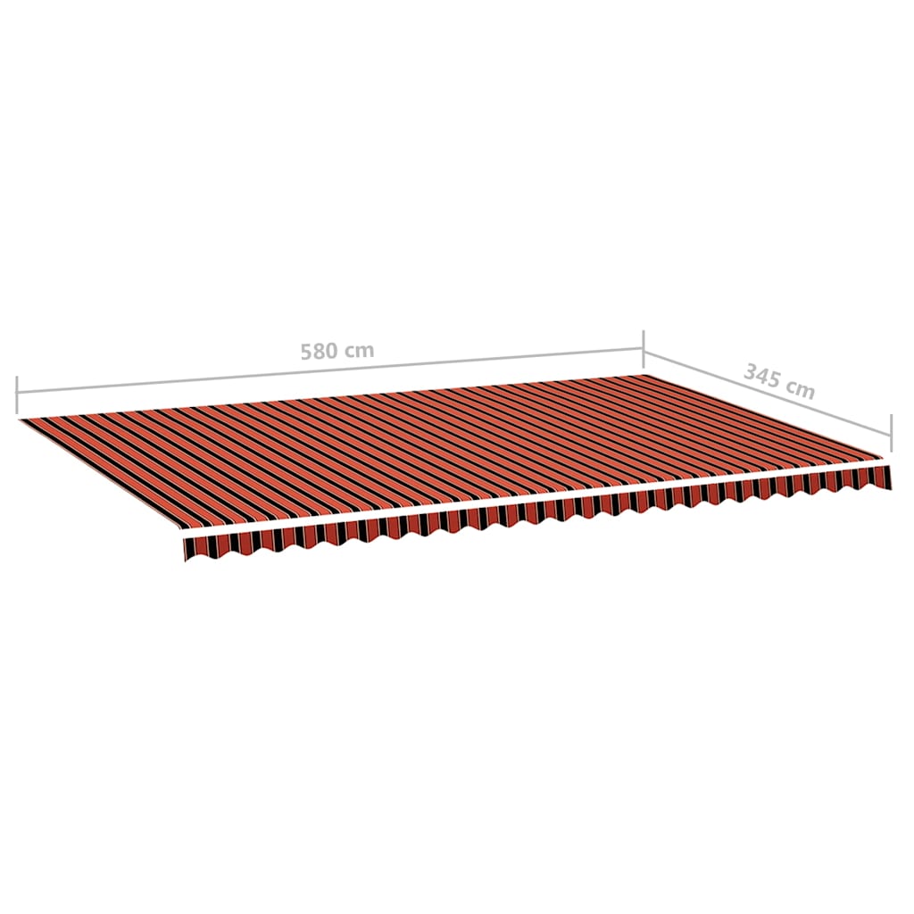 Zamjenska tkanina za tendu narančasto-smeđa 6 x 3,5 m
