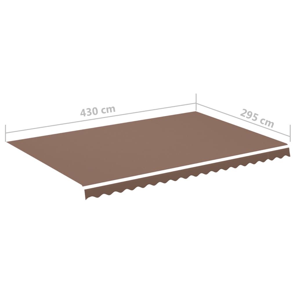 Zamjenska tkanina za tendu smeđa 4,5 x 3 m
