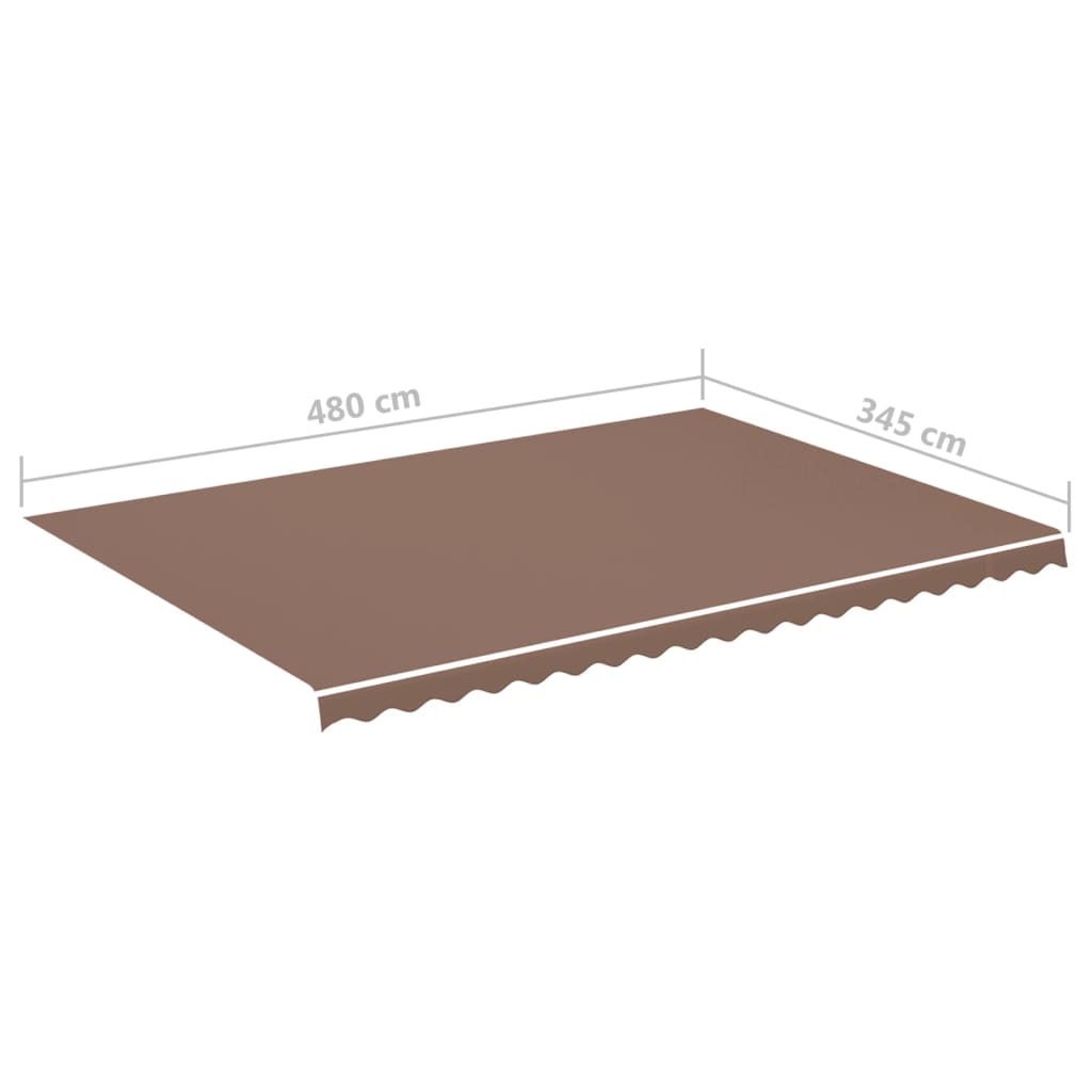 Zamjenska tkanina za tendu smeđa 5 x 3,5 m