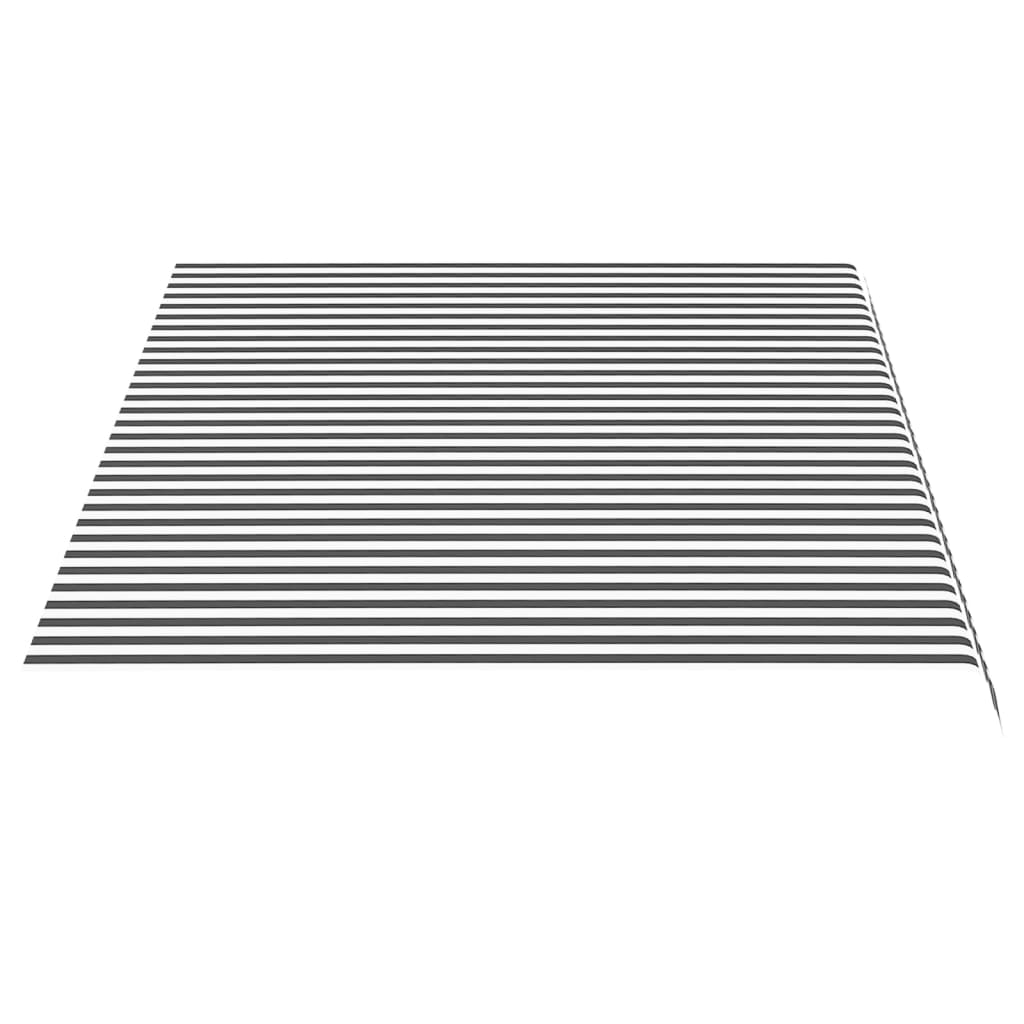 Zamjenska tkanina za tendu antracit-bijela 4,5 x 3 m