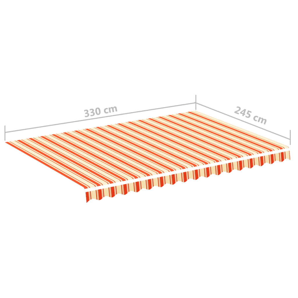 Zamjenska tkanina za tendu žuto-narančasta 3,5 x 2,5 m