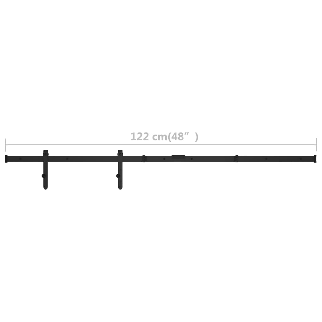 Mini pribor za klizna vrata ormarića od ugljičnog čelika 122 cm