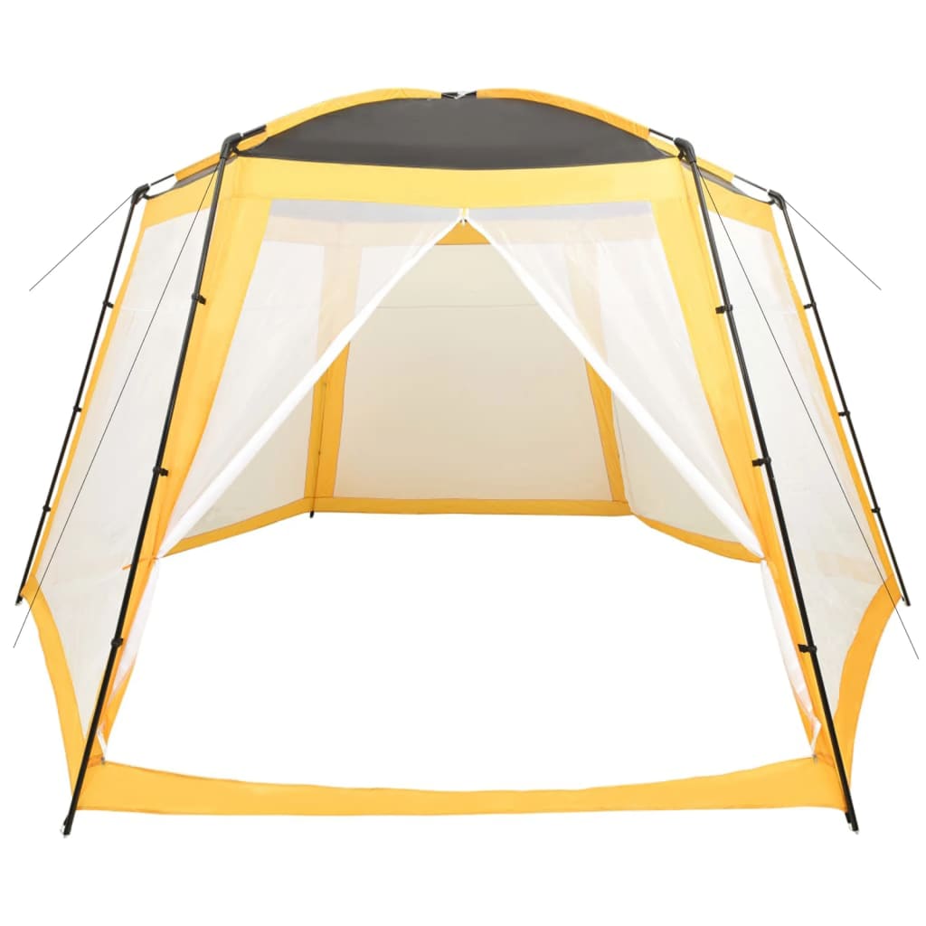 Šator za bazen od tkanine 500 x 433 x 250 cm žuti