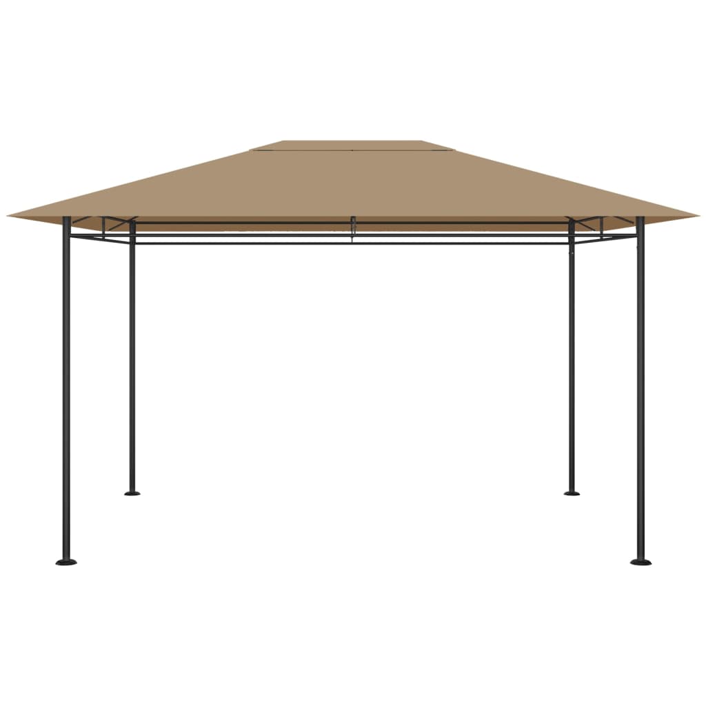 Sjenica 384x281x270 cm smeđe-siva 180 g/m²