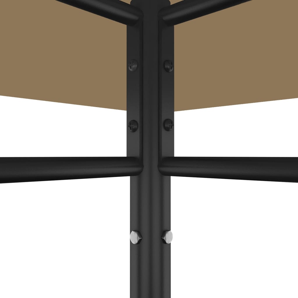 Sjenica 384x281x270 cm smeđe-siva 180 g/m²