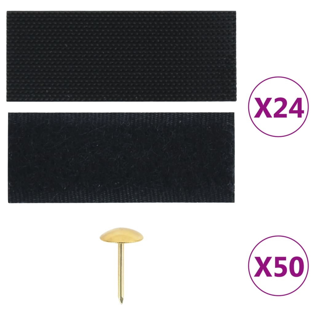 Zastori protiv insekata 2 kom s magnetima crni