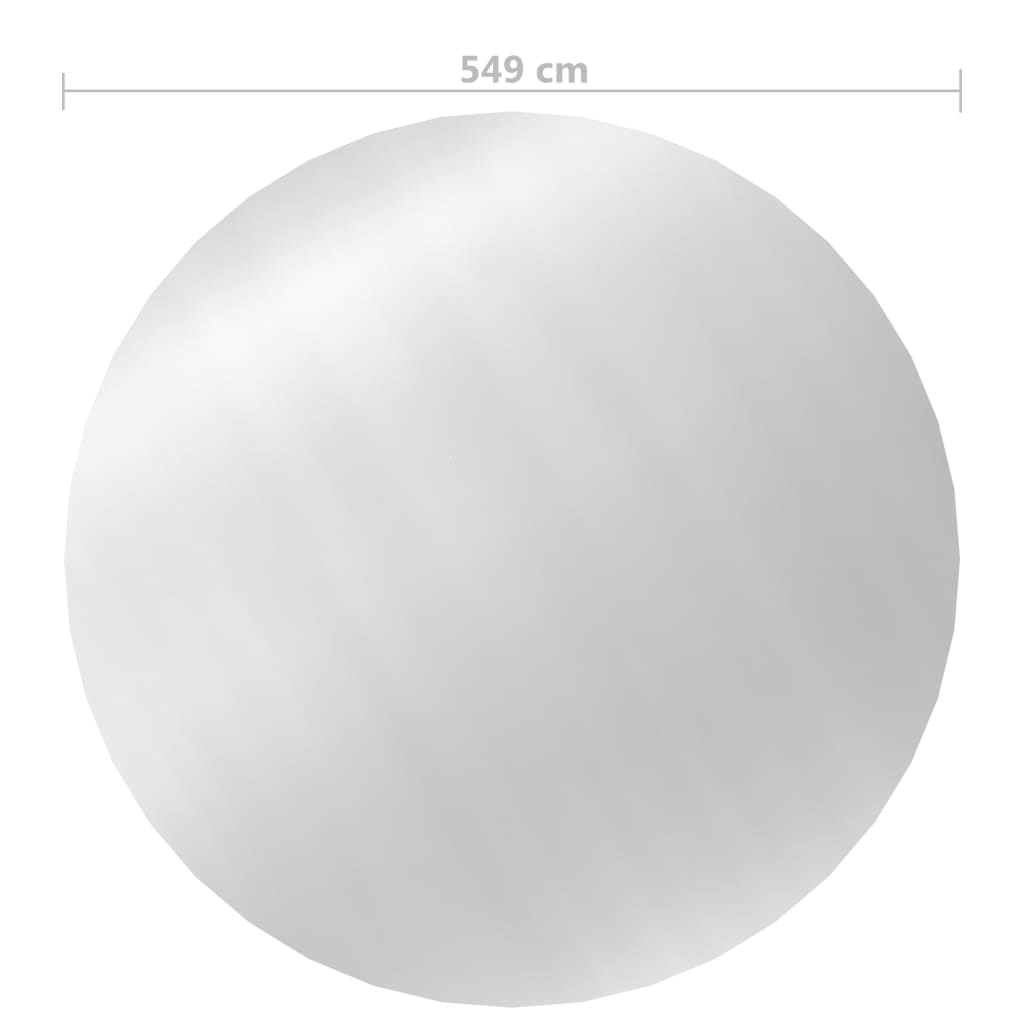Pokrov za bazen srebrni 549 cm PE