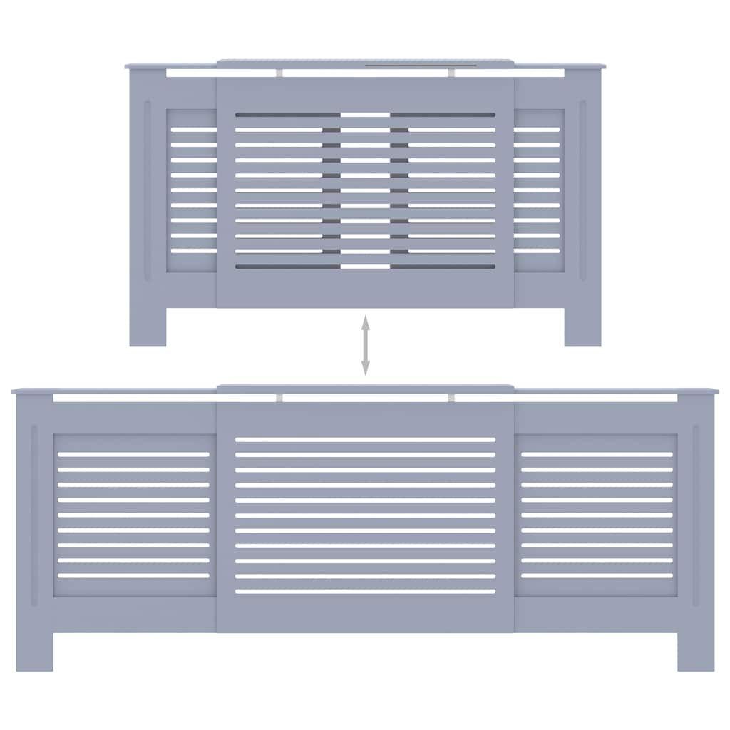 Pokrov za radijator MDF sivi 205 cm