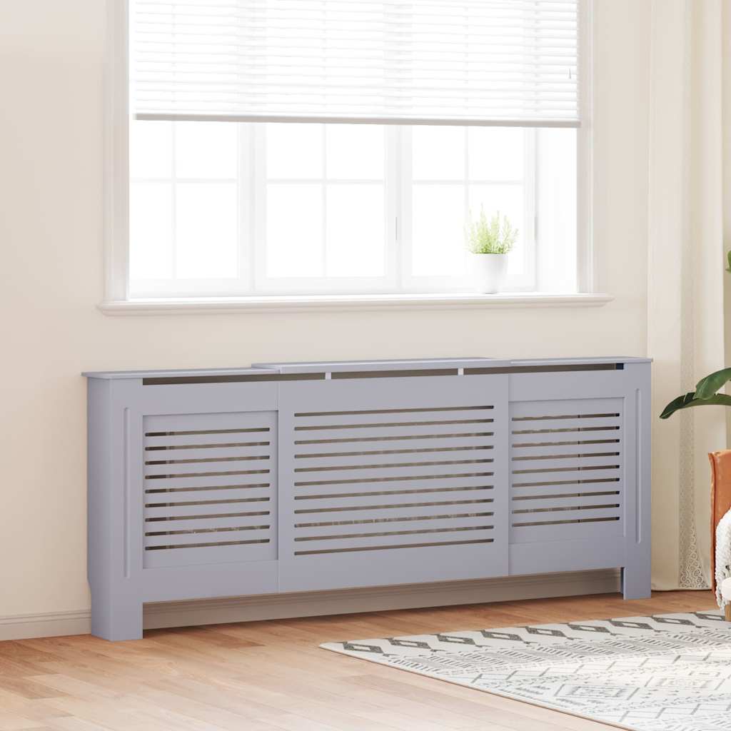 Pokrov za radijator MDF sivi 205 cm