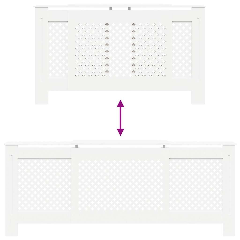 Pokrov za radijator MDF bijeli 205 cm
