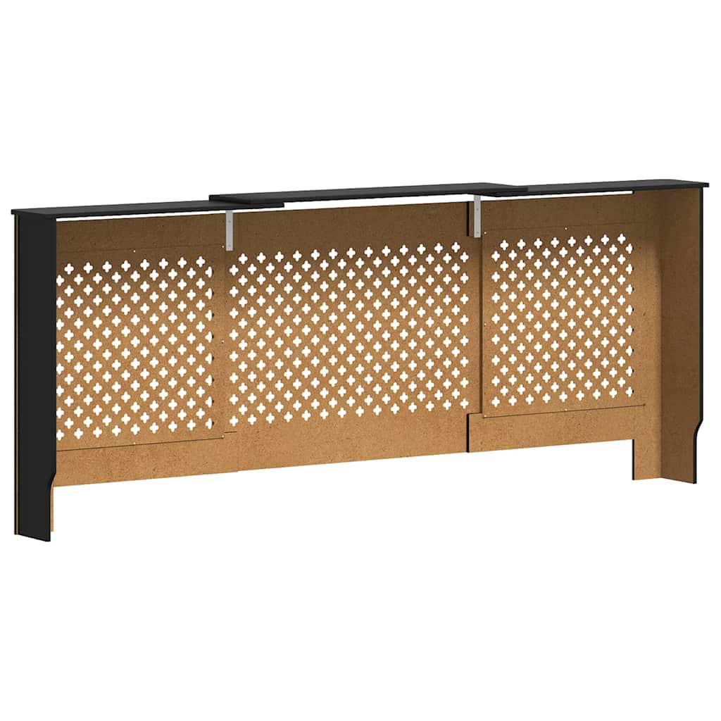 Pokrov za radijator MDF crni 205 cm