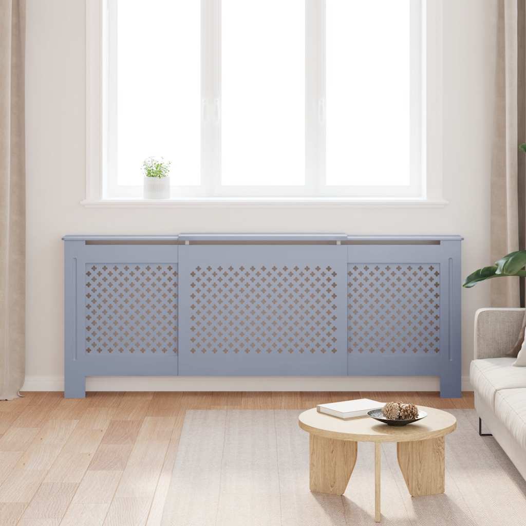 Pokrov za radijator MDF sivi 205 cm