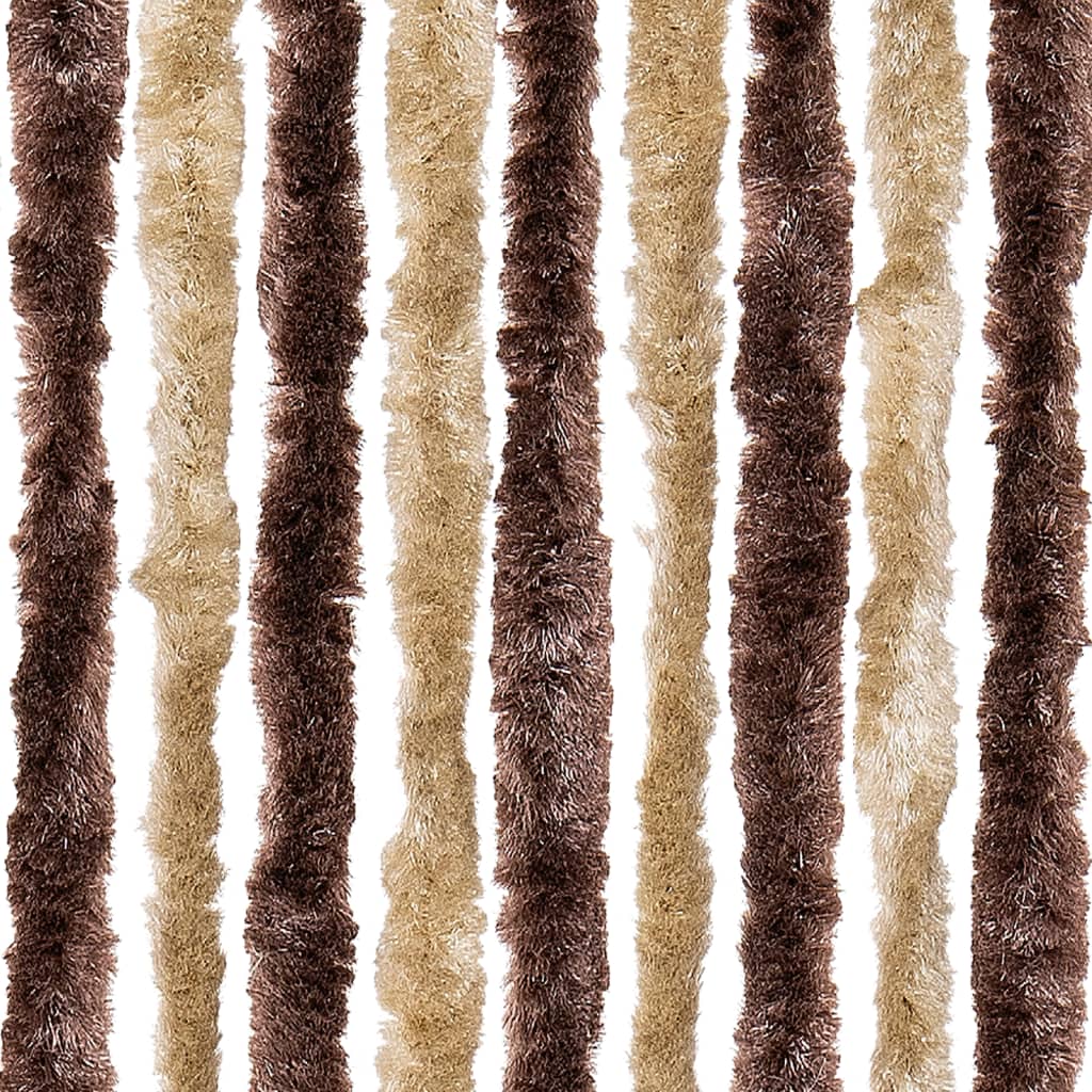 Zastor protiv insekata bež-svjetlosmeđi 90 x 200 cm šenil