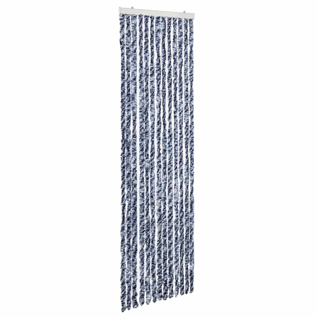 Zastor protiv insekata plavo-bijeli 56 x 200 cm šenil