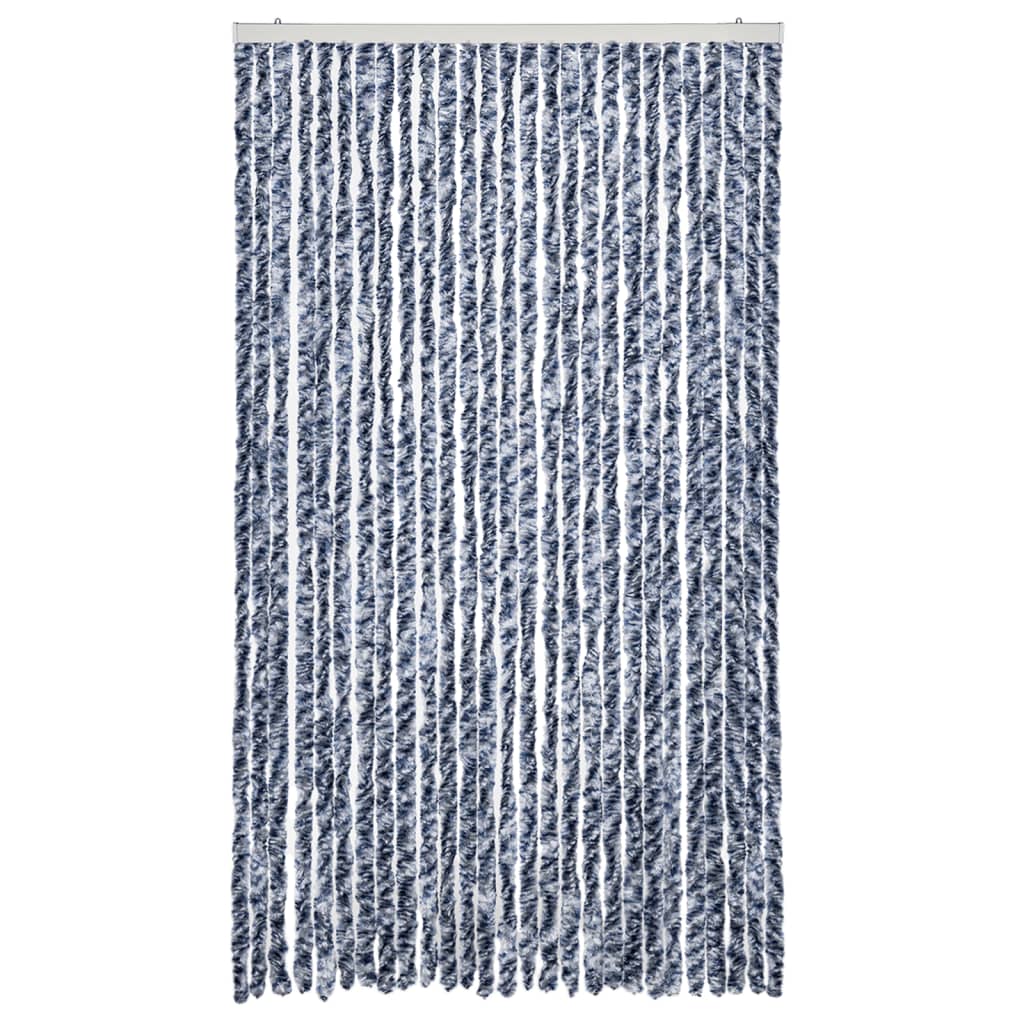 Zastor protiv insekata plavo-bijeli 118 x 220 cm šenil