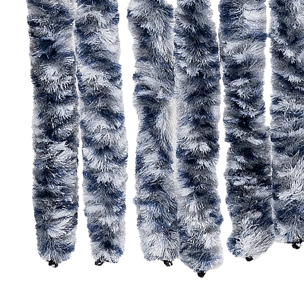 Zastor protiv insekata plavo-bijeli 118 x 220 cm šenil