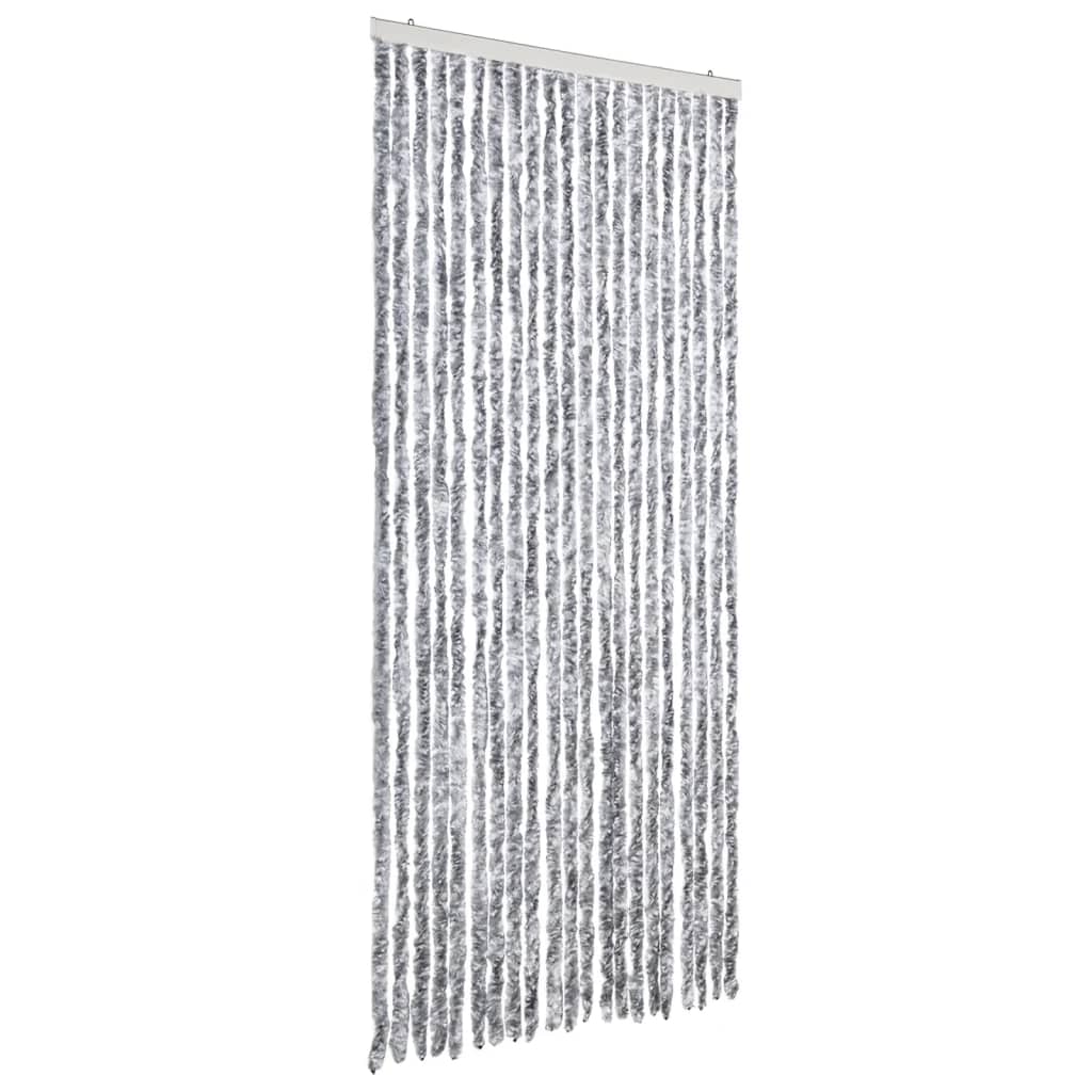 Zastor protiv insekata bijelo-sivi 90 x 200 cm šenil