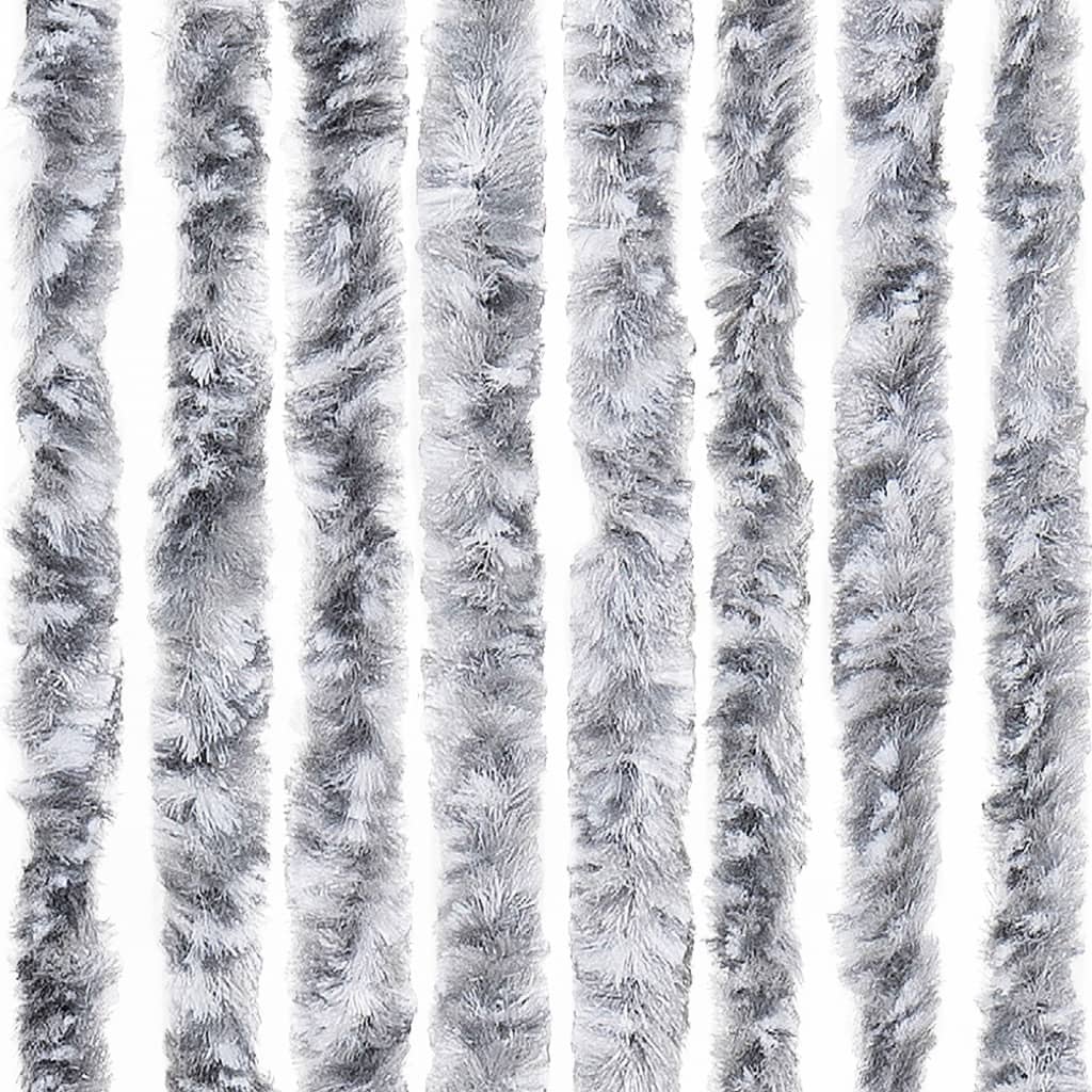 Zastor protiv insekata bijelo-sivi 90 x 200 cm šenil