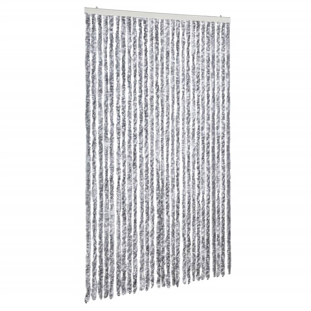 Zastor protiv insekata bijelo-sivi 118 x 220 cm šenil