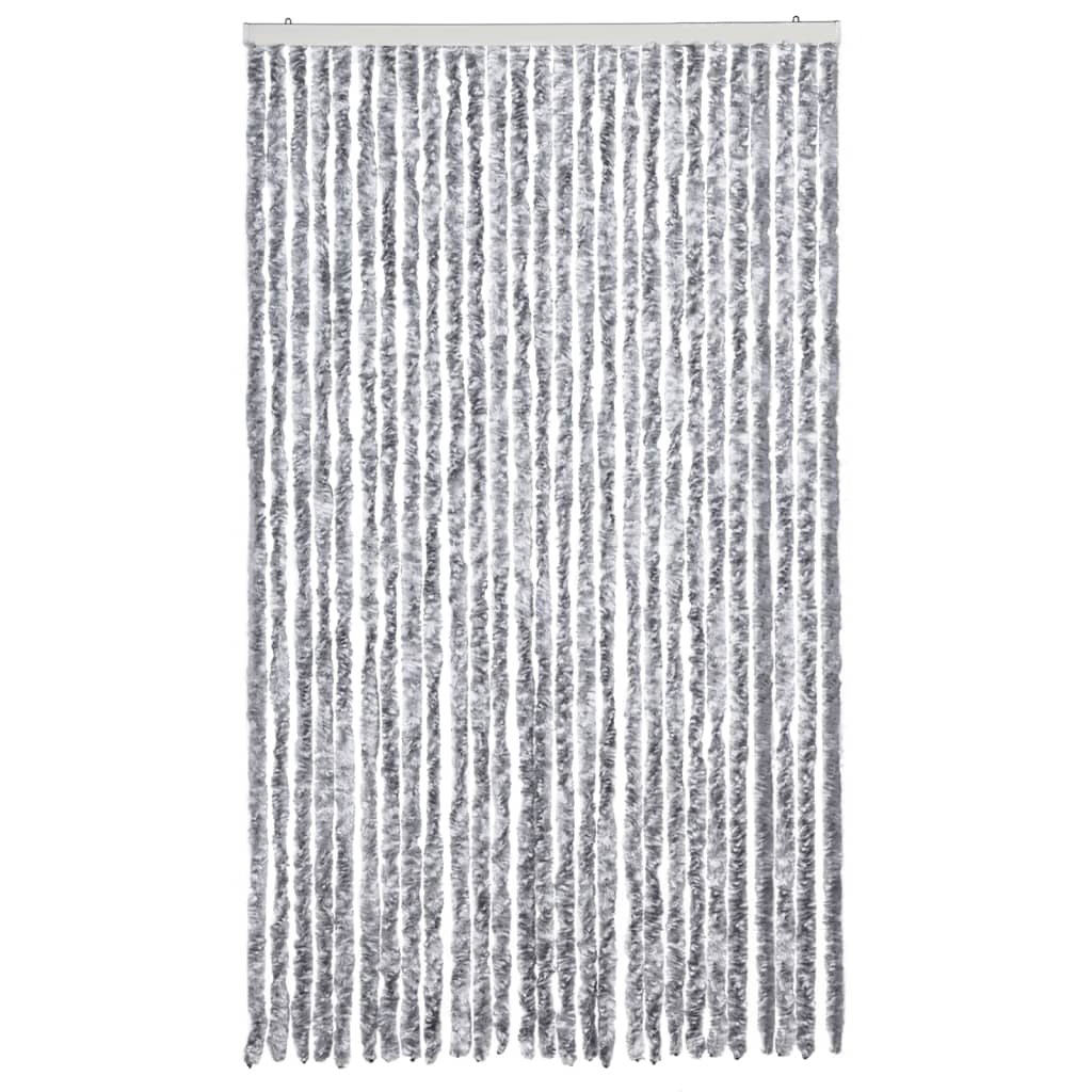 Zastor protiv insekata bijelo-sivi 118 x 220 cm šenil