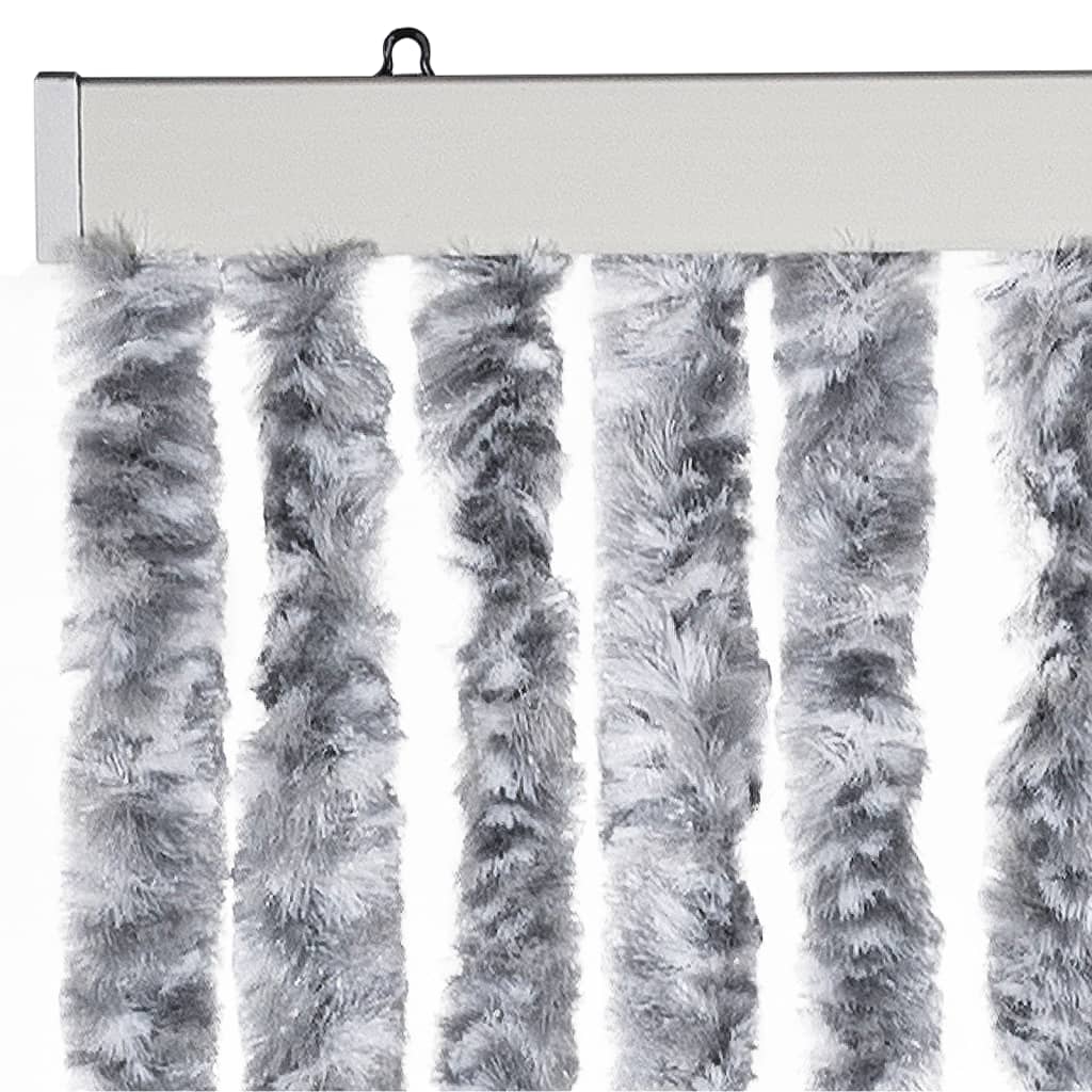 Zastor protiv insekata bijelo-sivi 118 x 220 cm šenil
