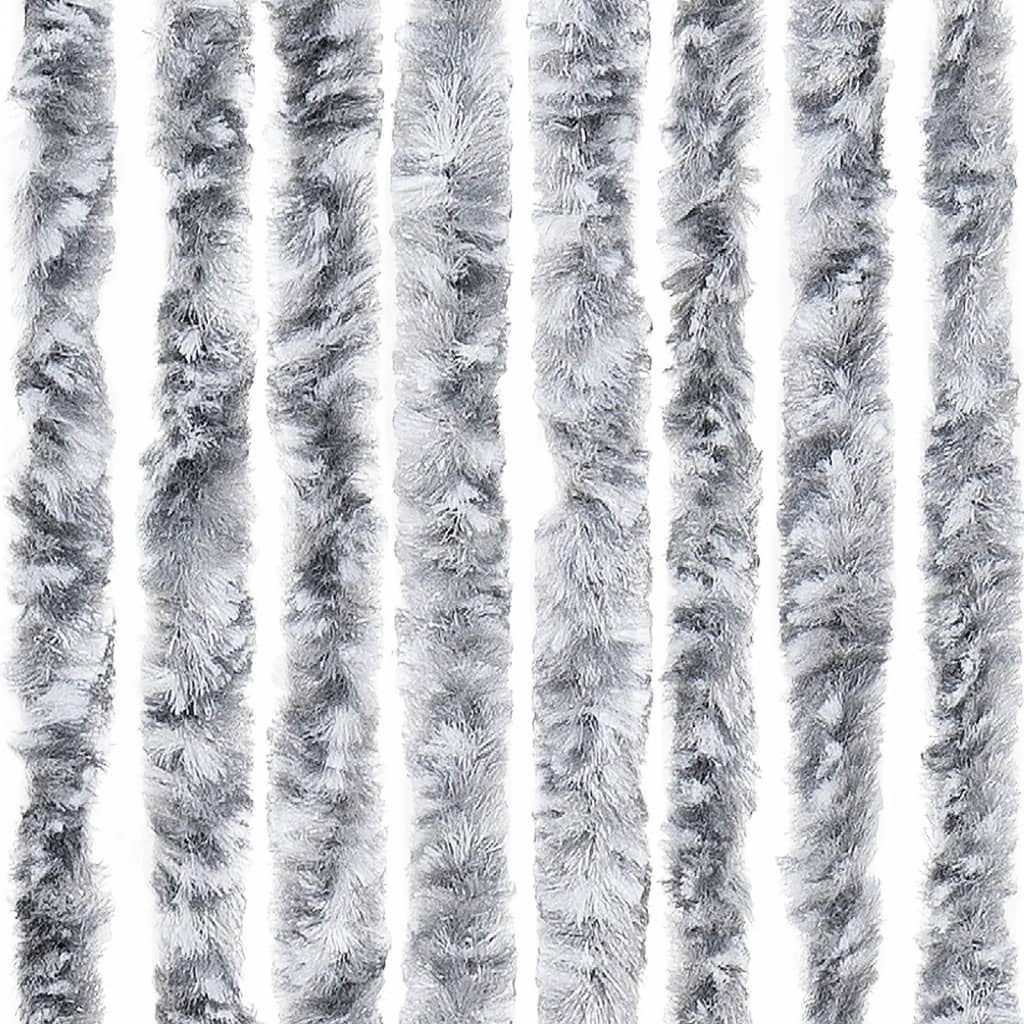 Zastor protiv insekata bijelo-sivi 118 x 220 cm šenil