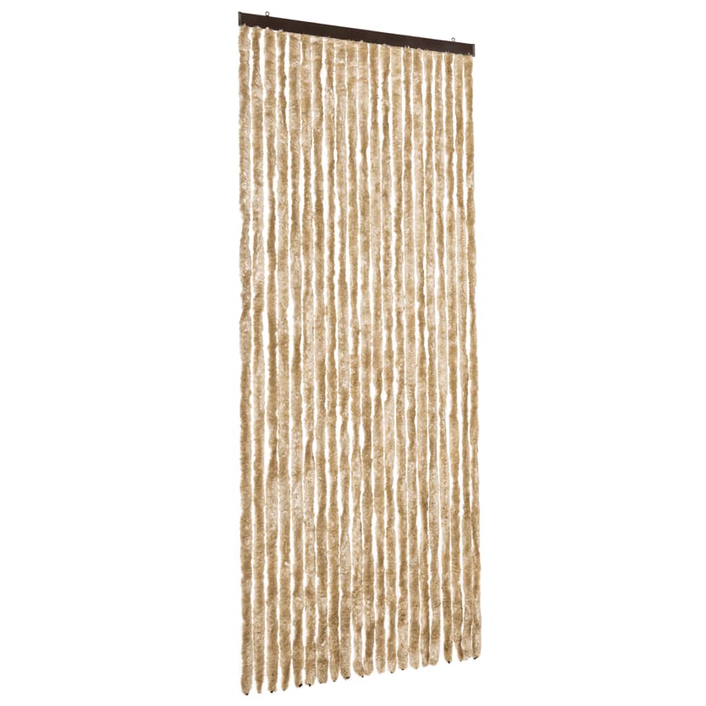 Zastor protiv insekata bež 90 x 200 cm šenil