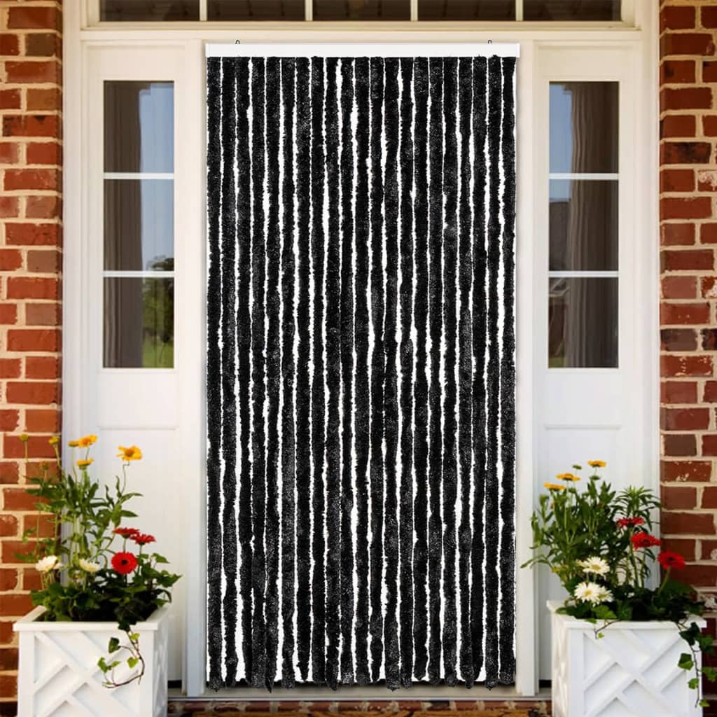 Zastor protiv insekata antracit 90 x 200 cm šenil