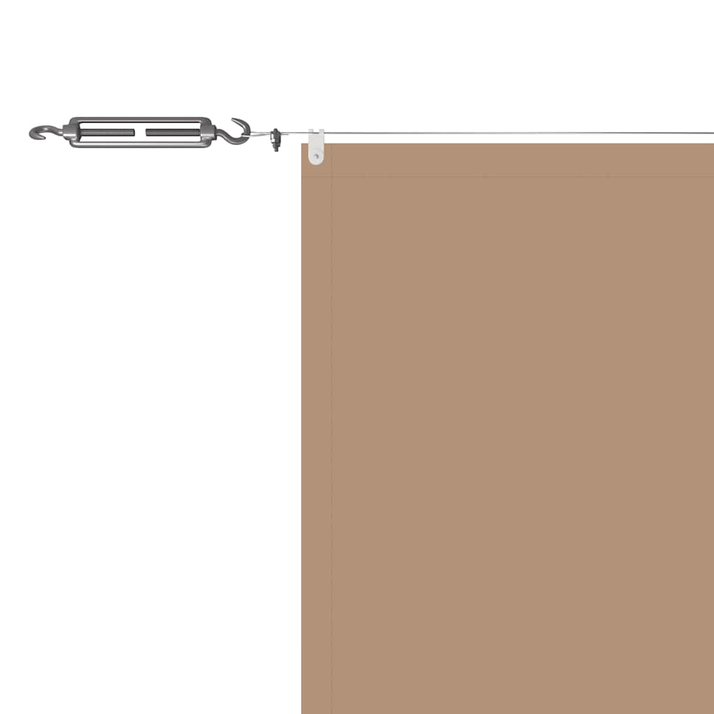 Okomita tenda smeđe-siva 140 x 600 cm od tkanine Oxford