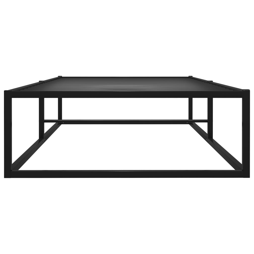 Okvir za krevet crni metalni 100 x 200 cm