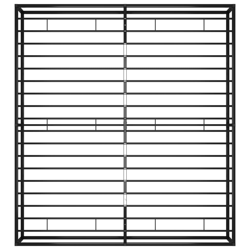 Okvir za krevet crni metalni 180 x 200 cm