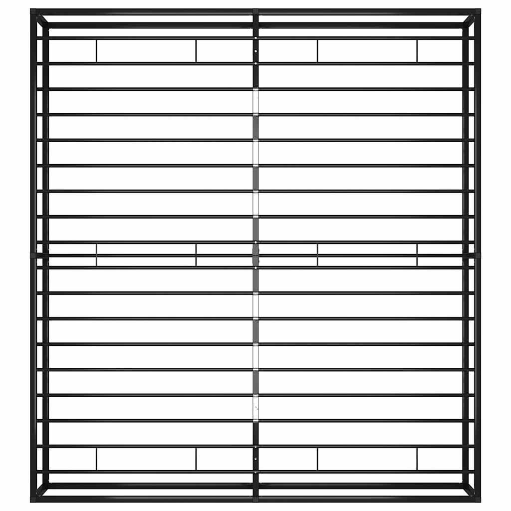 Okvir za krevet crni metalni 200 x 200 cm