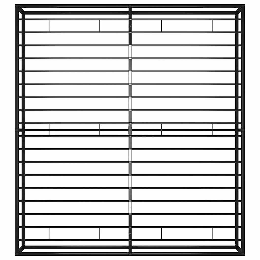 Okvir za krevet crni metalni 200 x 200 cm