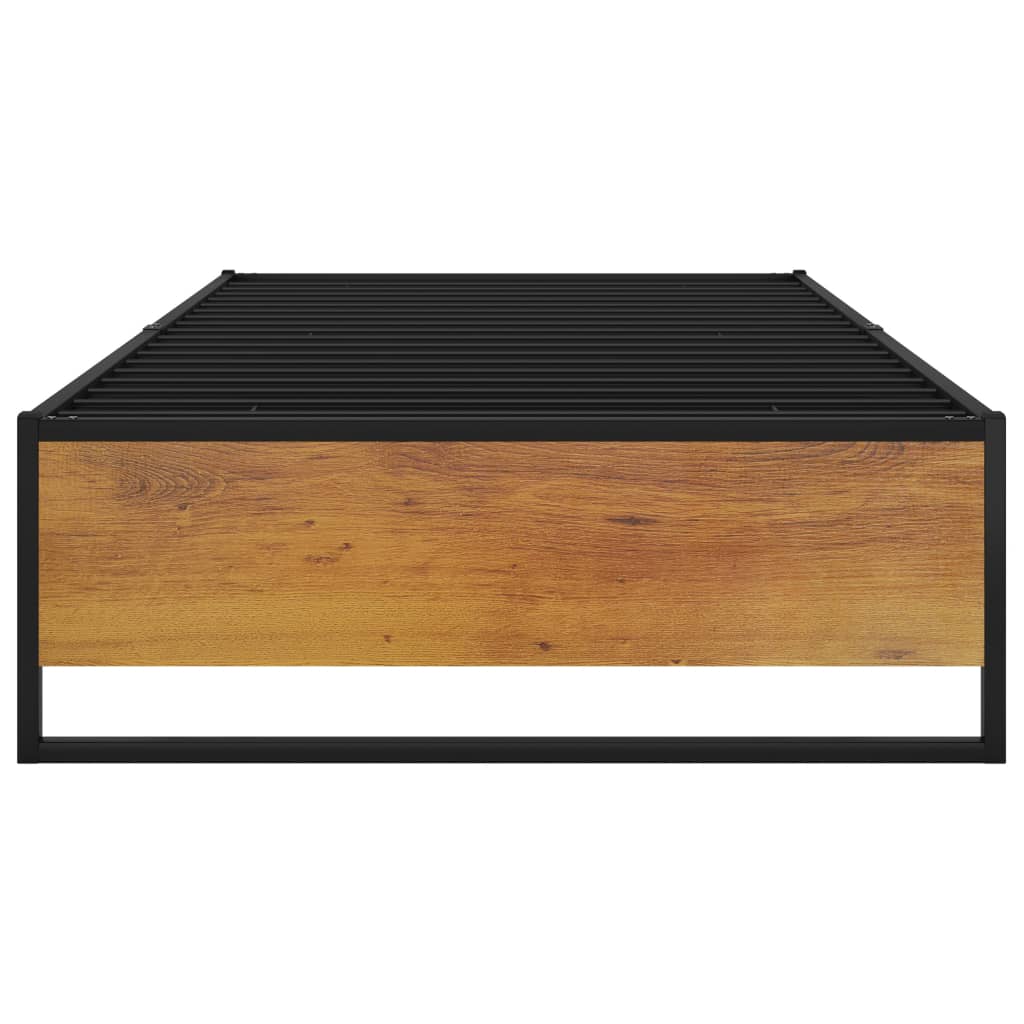 Okvir za krevet crni metalni 90 x 200 cm