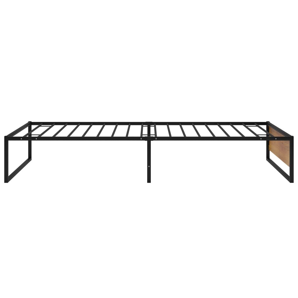 Okvir za krevet crni metalni 90 x 200 cm
