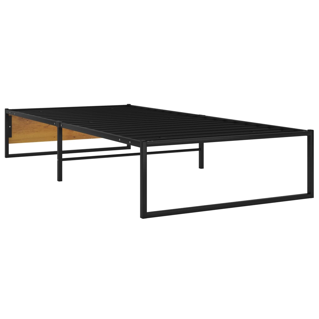 Okvir za krevet crni metalni 90 x 200 cm