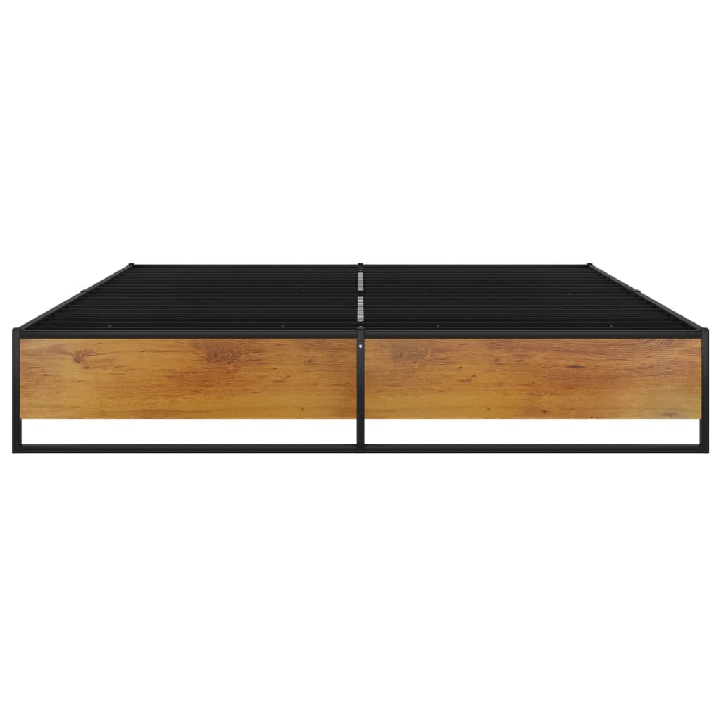 Okvir za krevet crni metalni 200 x 200 cm