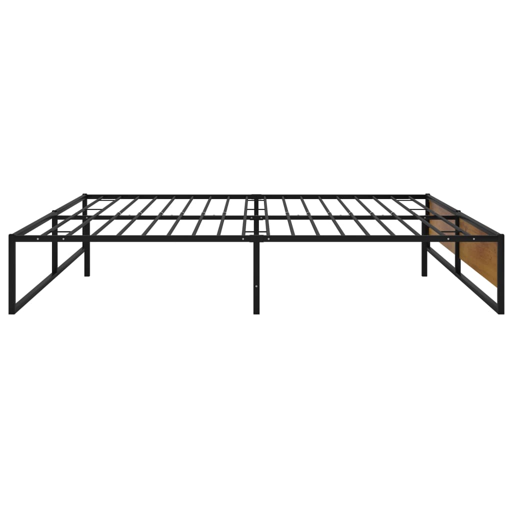 Okvir za krevet crni metalni 200 x 200 cm
