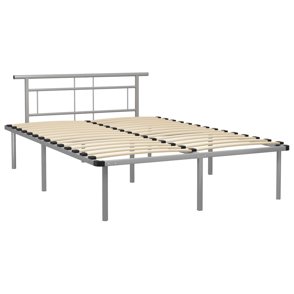 Okvir za krevet sivi metalni 140 x 200 cm