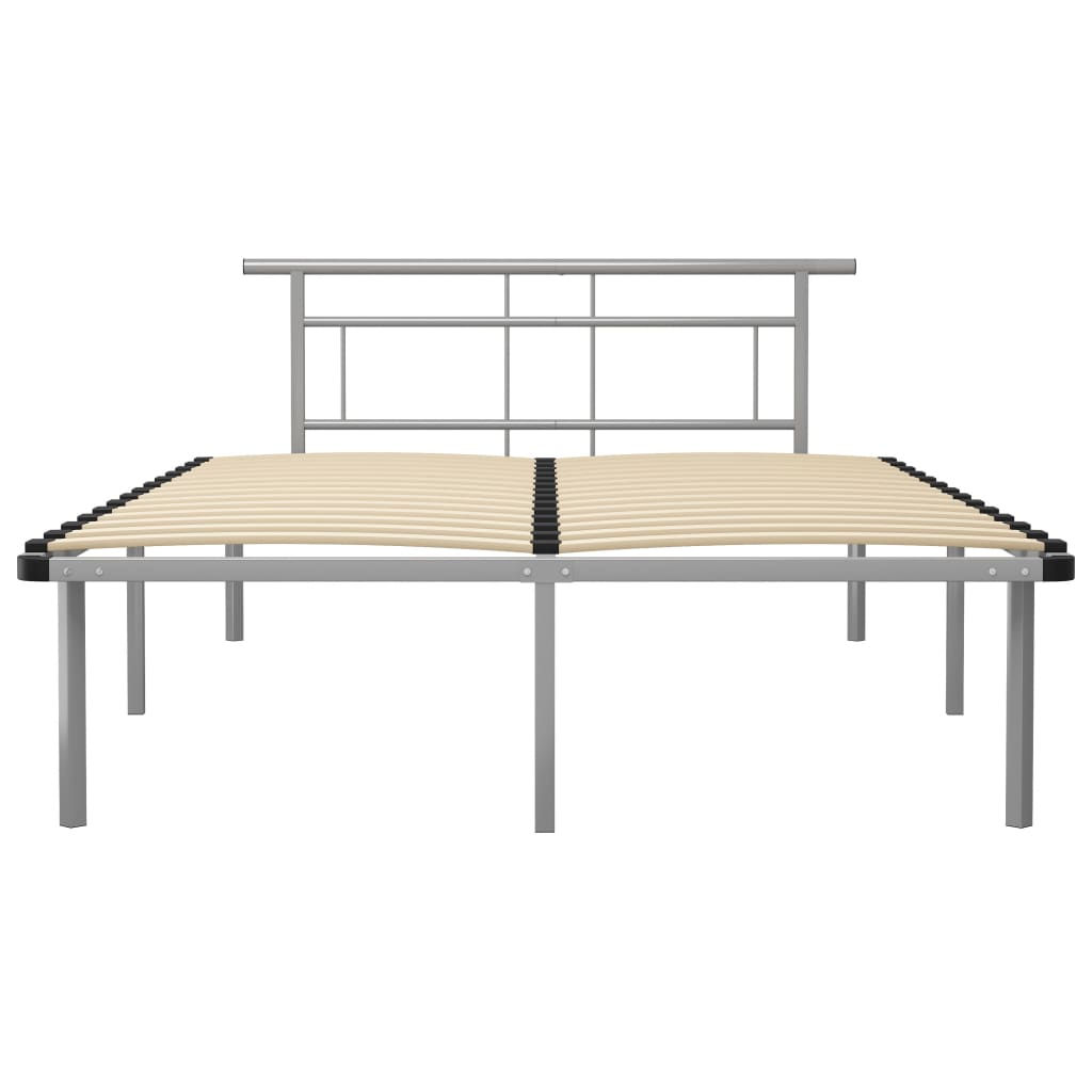 Okvir za krevet sivi metalni 140 x 200 cm