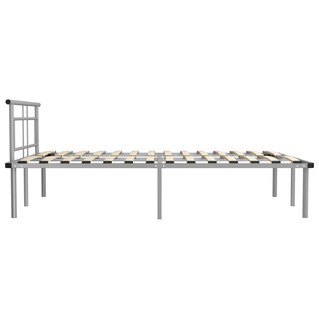 Okvir za krevet sivi metalni 140 x 200 cm