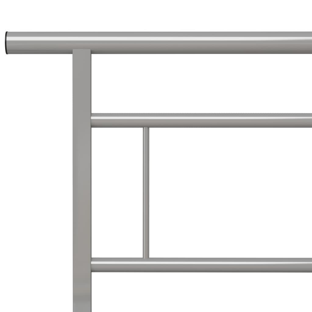 Okvir za krevet sivi metalni 140 x 200 cm