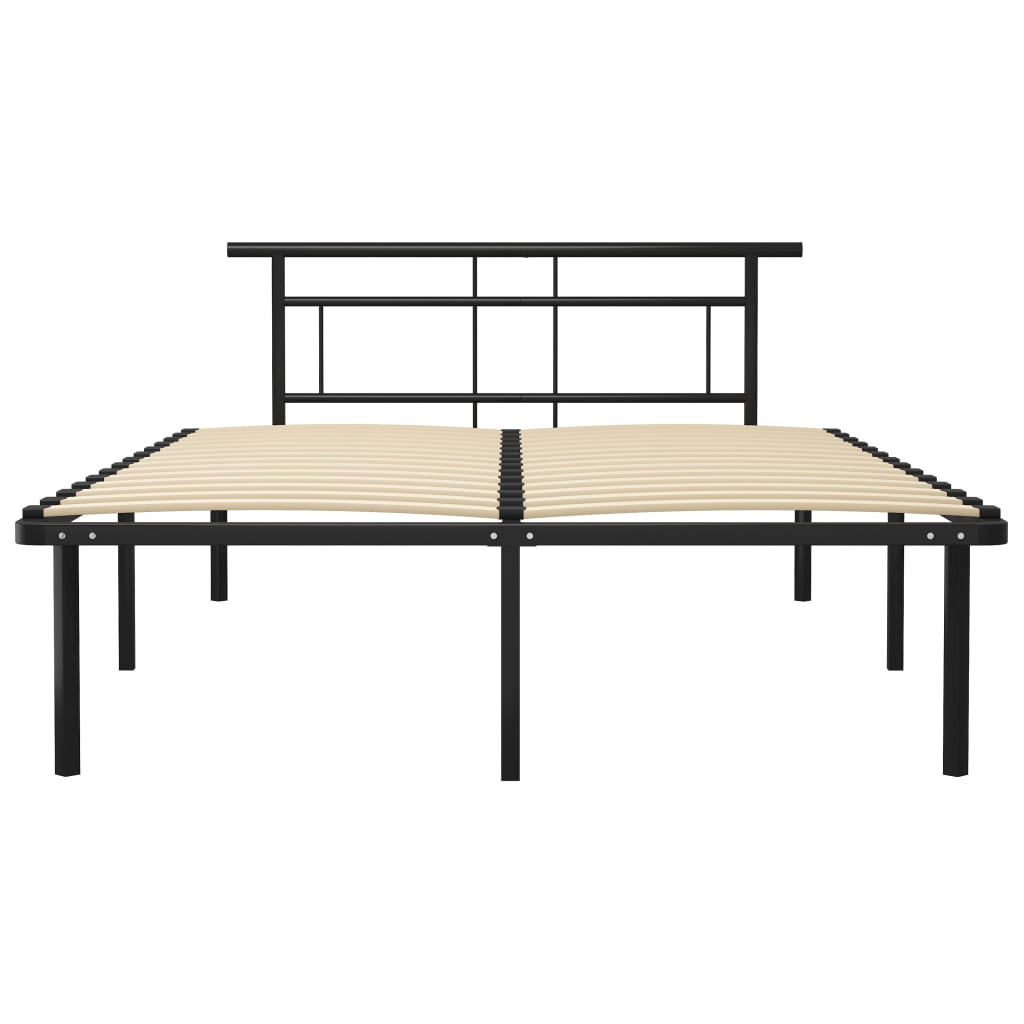 Okvir za krevet crni metalni 160 x 200 cm
